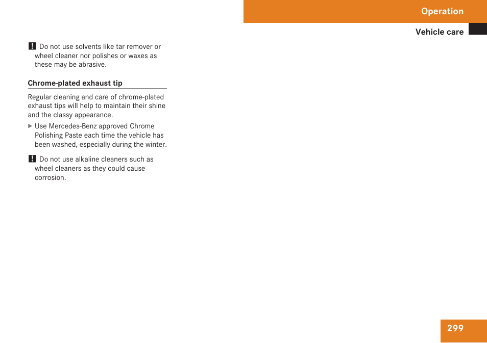 Operation | Mercedes-Benz C-Class 2009 Owners Manual User Manual | Page 301 / 404