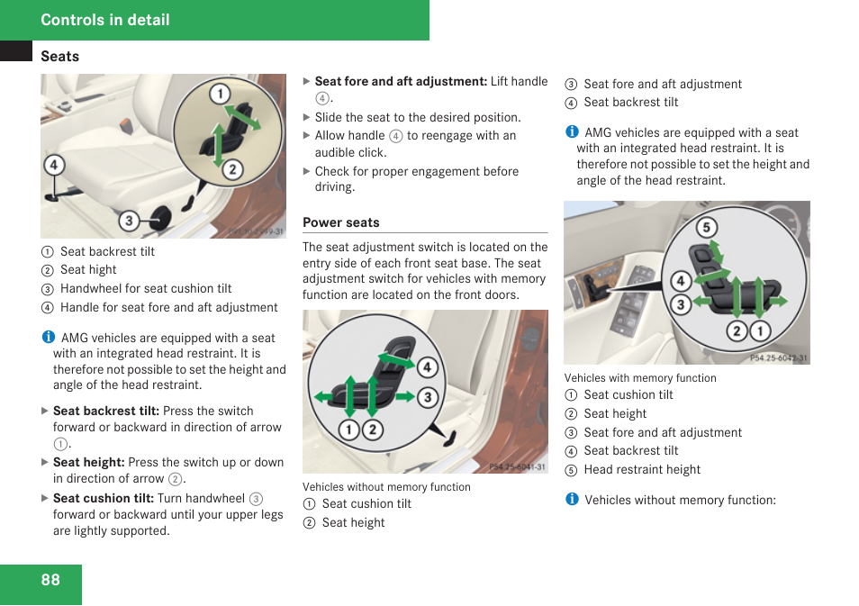 Controls in detail | Mercedes-Benz C-Class 2009 Owners Manual User Manual | Page 90 / 404