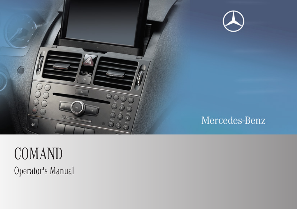 Mercedes-Benz C-Class 2009 COMAND Manual User Manual | 204 pages