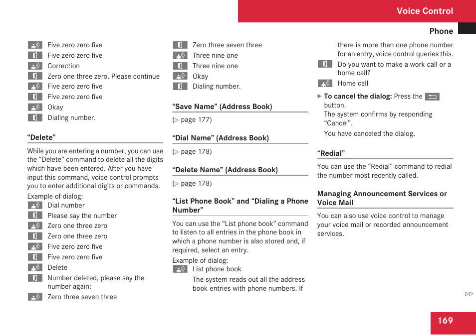 Voice control | Mercedes-Benz C-Class 2009 COMAND Manual User Manual | Page 171 / 204