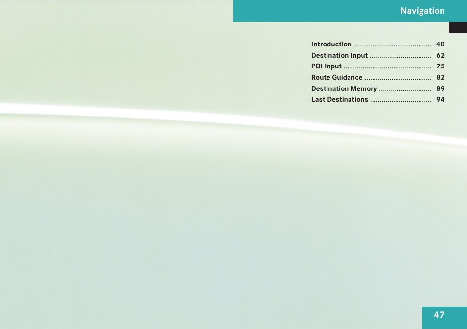 Mercedes-Benz C-Class 2009 COMAND Manual User Manual | Page 49 / 204