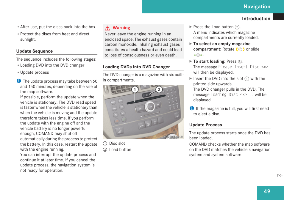 Navigation | Mercedes-Benz C-Class 2009 COMAND Manual User Manual | Page 51 / 204