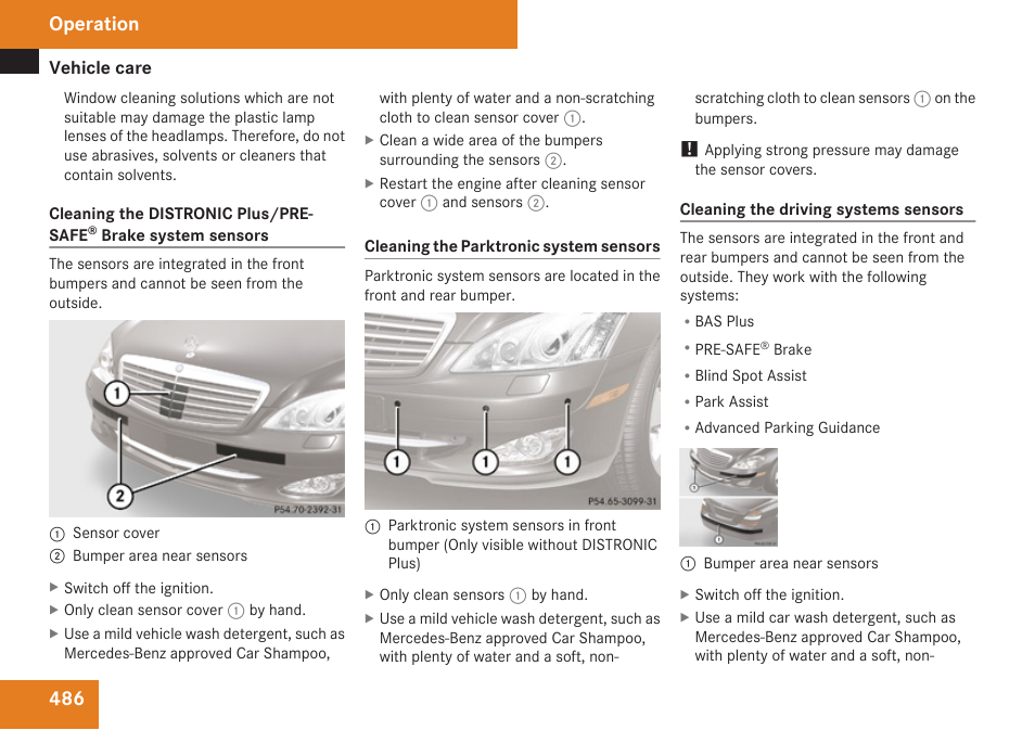 Operation | Mercedes-Benz S-Class 2009 User Manual | Page 488 / 616