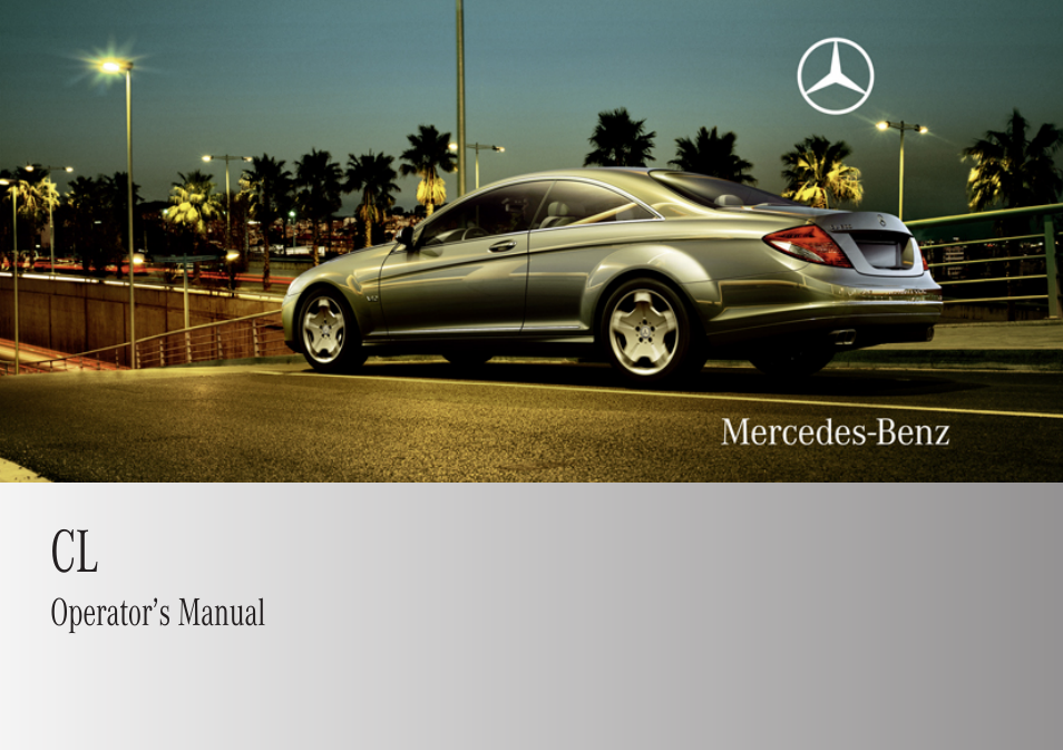 Mercedes-Benz CL-Class 2009 User Manual | 588 pages