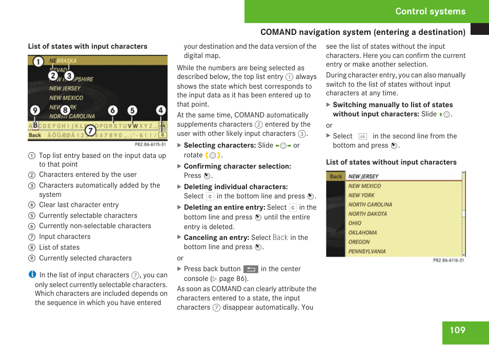 Control systems | Mercedes-Benz CL-Class 2009 User Manual | Page 111 / 588