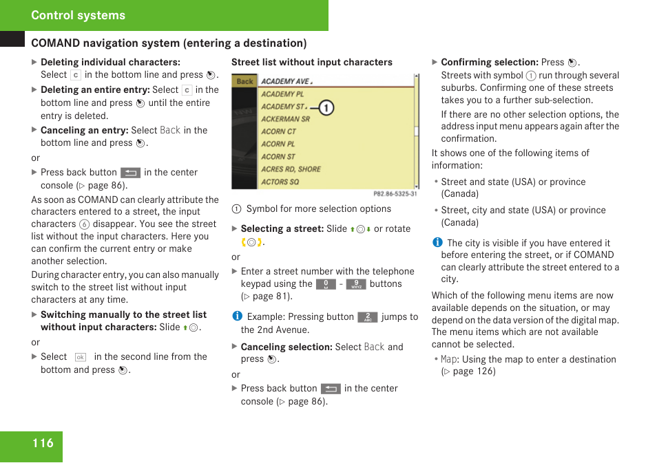 Control systems | Mercedes-Benz CL-Class 2009 User Manual | Page 118 / 588