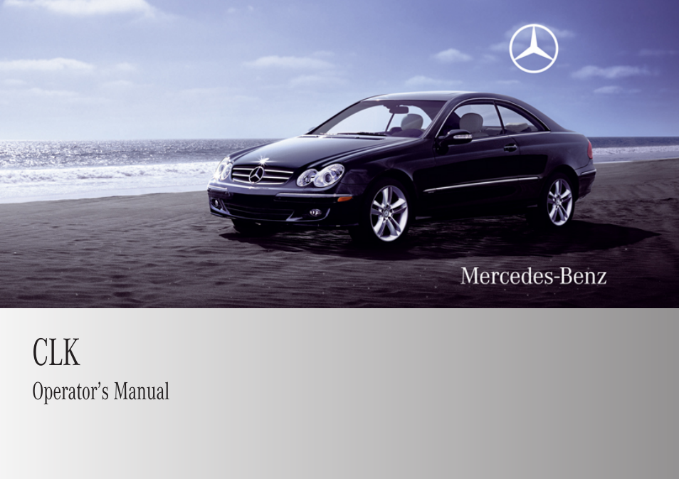 Mercedes-Benz CLK-Class 2009 Owners Manual User Manual | 384 pages