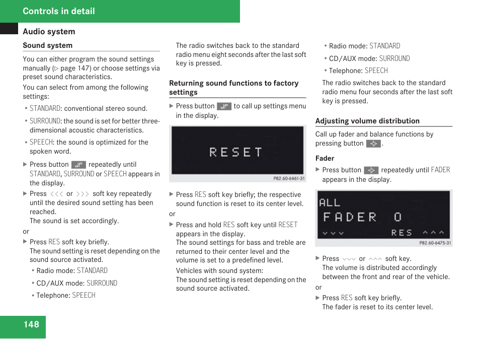 Controls in detail | Mercedes-Benz CLK-Class 2009 Owners Manual User Manual | Page 150 / 384