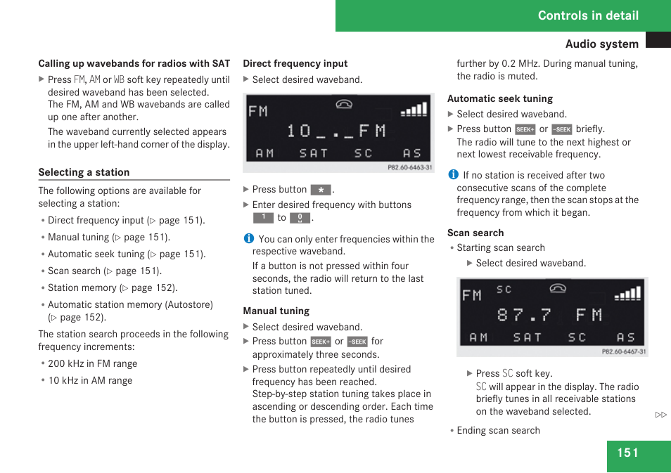 Controls in detail | Mercedes-Benz CLK-Class 2009 Owners Manual User Manual | Page 153 / 384
