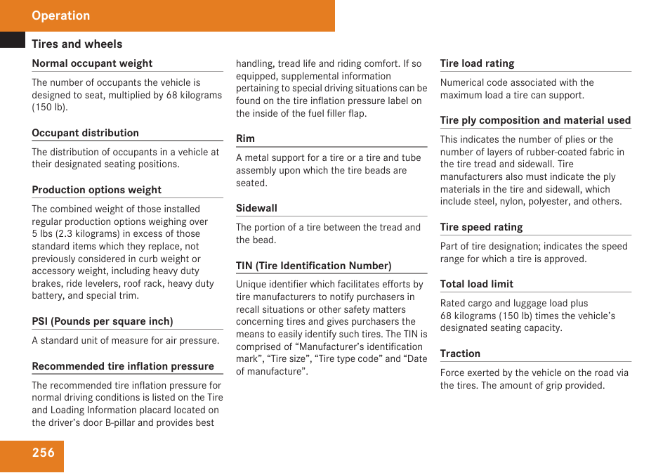 Mercedes-Benz CLK-Class 2009 Owners Manual User Manual | Page 258 / 384