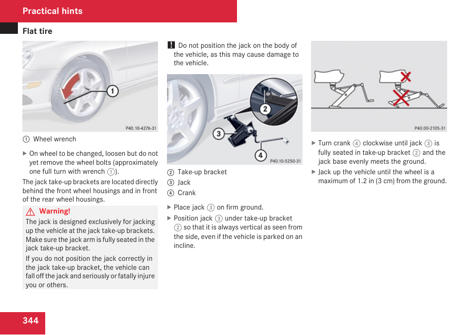 Practical hints | Mercedes-Benz CLK-Class 2009 Owners Manual User Manual | Page 346 / 384