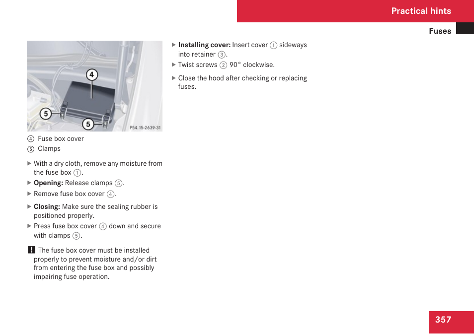 Practical hints | Mercedes-Benz CLK-Class 2009 Owners Manual User Manual | Page 359 / 384