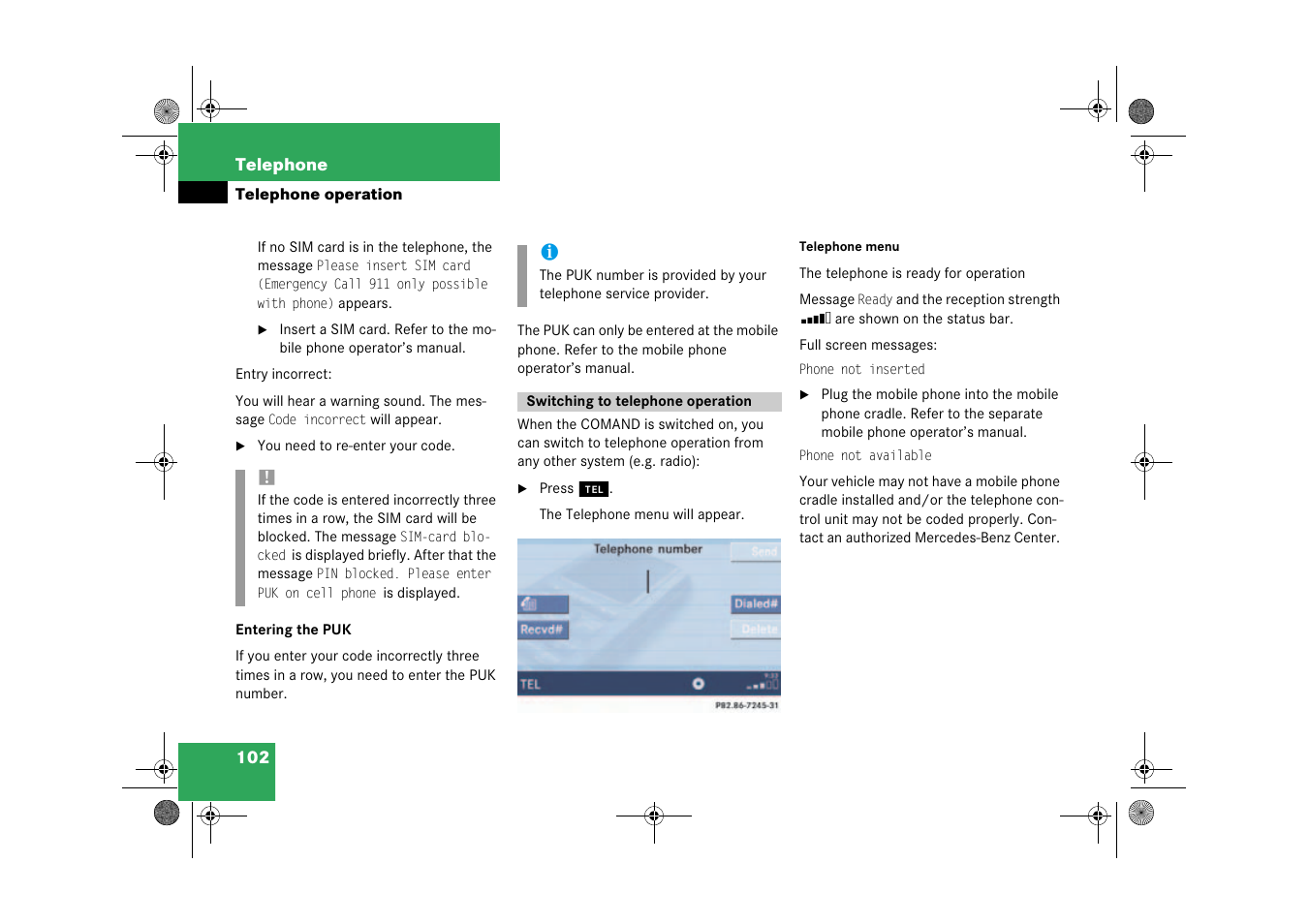 Mercedes-Benz CLK-Class 2009 COMAND Manual User Manual | Page 103 / 195