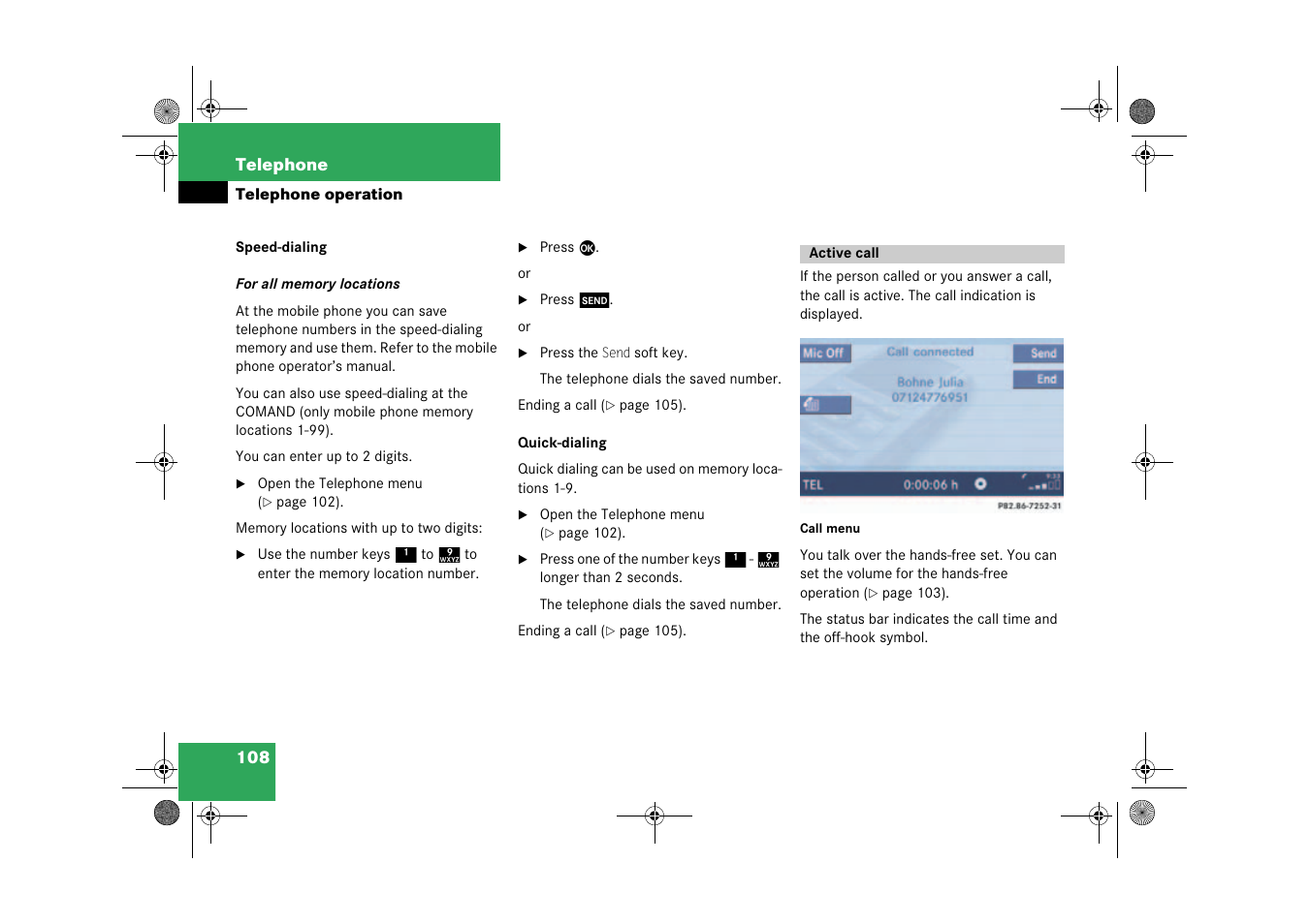 Mercedes-Benz CLK-Class 2009 COMAND Manual User Manual | Page 109 / 195