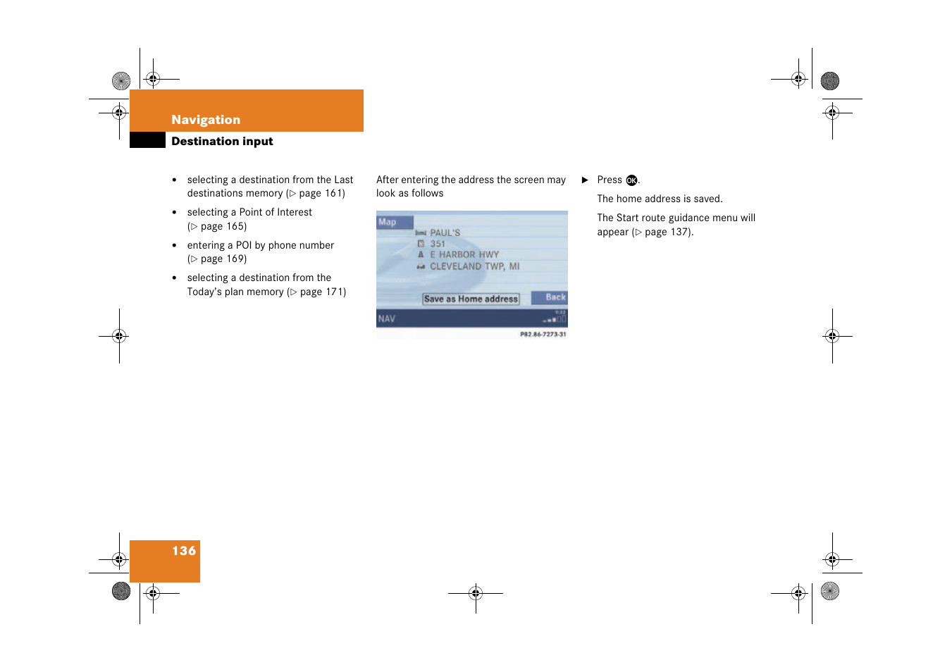 Mercedes-Benz CLK-Class 2009 COMAND Manual User Manual | Page 137 / 195