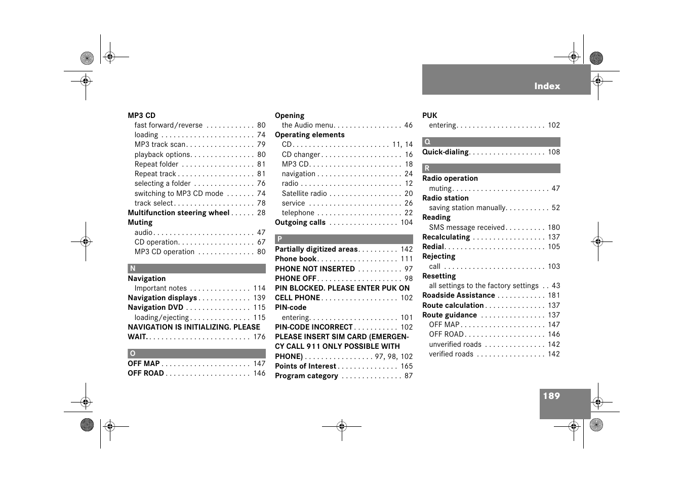 Mercedes-Benz CLK-Class 2009 COMAND Manual User Manual | Page 190 / 195