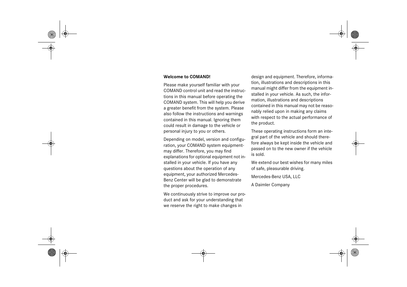 Mercedes-Benz CLK-Class 2009 COMAND Manual User Manual | Page 2 / 195