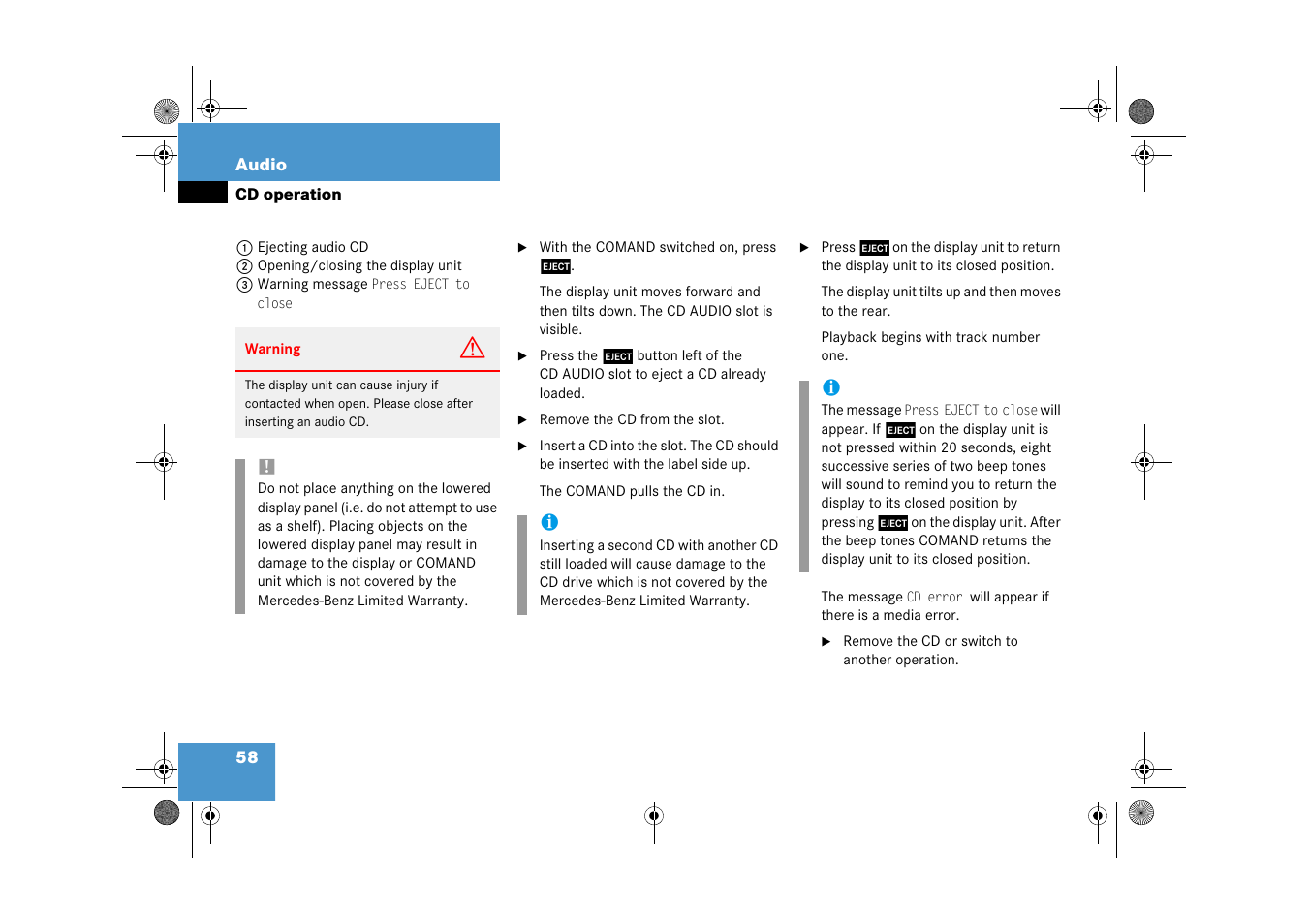 Mercedes-Benz CLK-Class 2009 COMAND Manual User Manual | Page 59 / 195