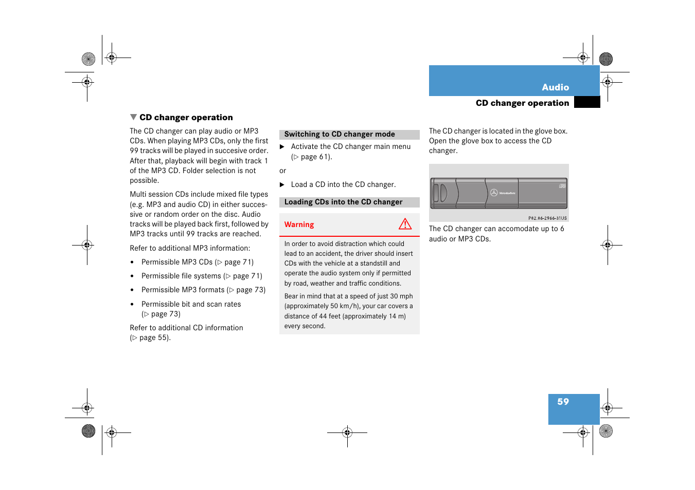 Mercedes-Benz CLK-Class 2009 COMAND Manual User Manual | Page 60 / 195