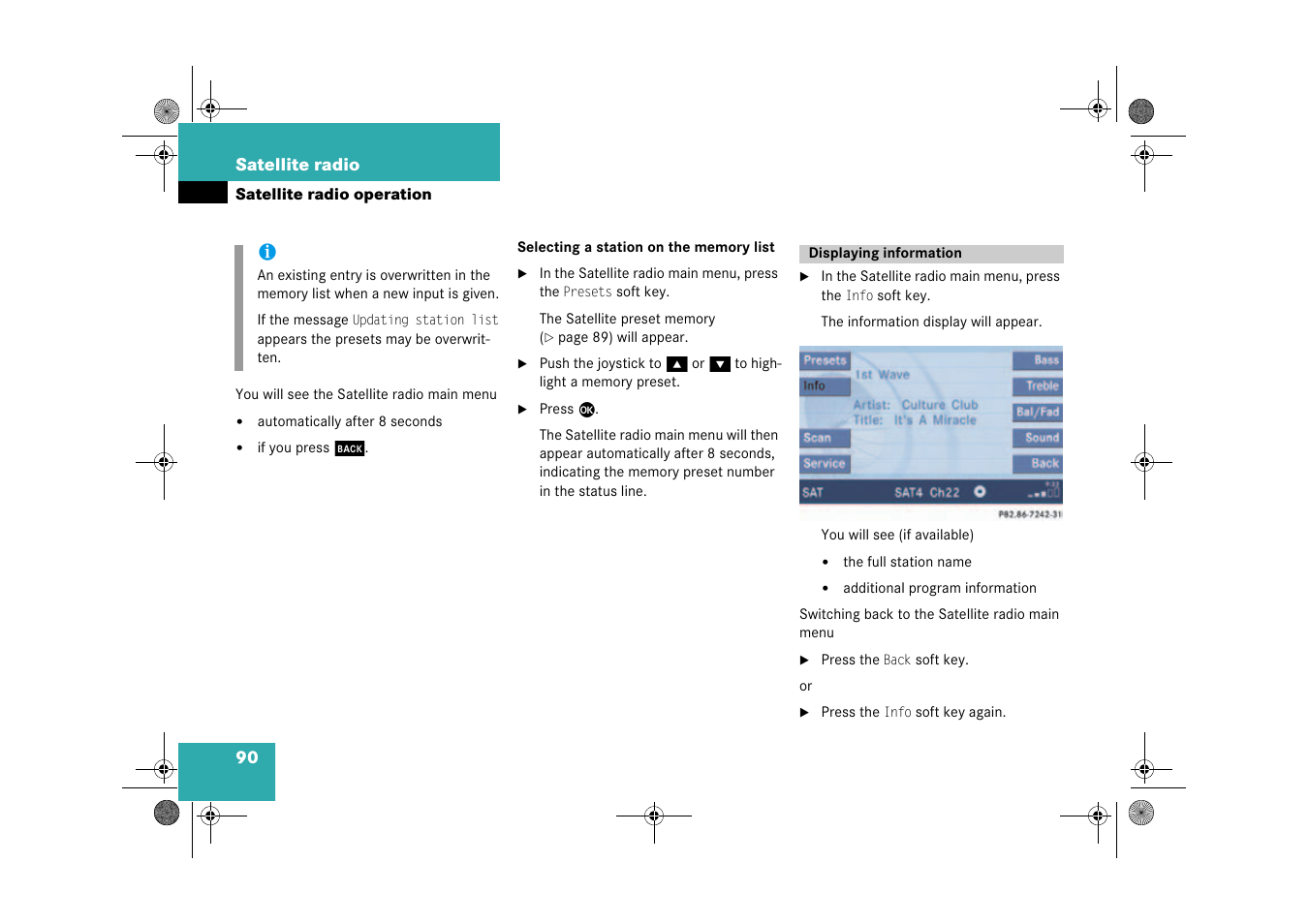 Mercedes-Benz CLK-Class 2009 COMAND Manual User Manual | Page 91 / 195