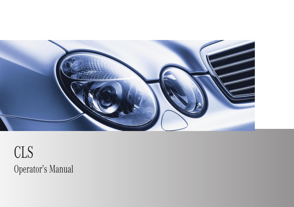 Mercedes-Benz CLS-Class 2009 Owners Manual User Manual | 356 pages