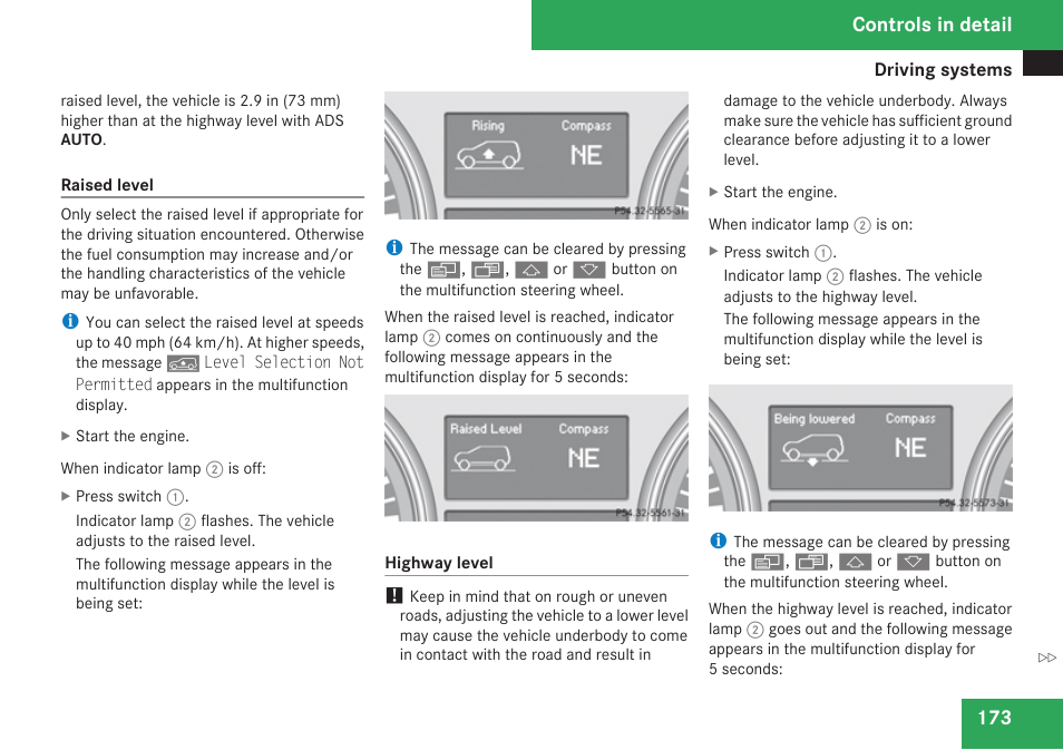 Controls in detail | Mercedes-Benz M-Class 2009 Owners Manual User Manual | Page 175 / 424