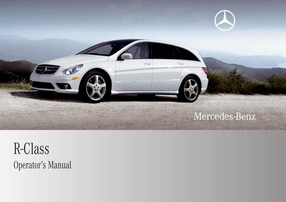 Mercedes-Benz R-Class 2009 Owners Manual User Manual | 412 pages