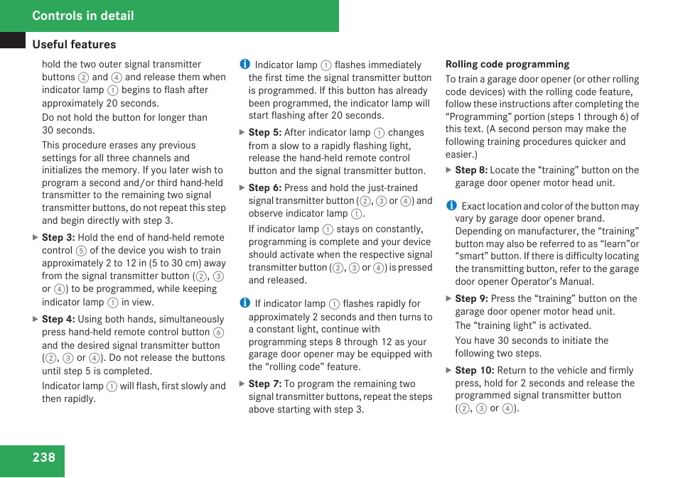 Controls in detail | Mercedes-Benz R-Class 2009 Owners Manual User Manual | Page 240 / 412
