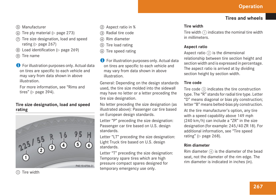 Operation | Mercedes-Benz R-Class 2009 Owners Manual User Manual | Page 269 / 412