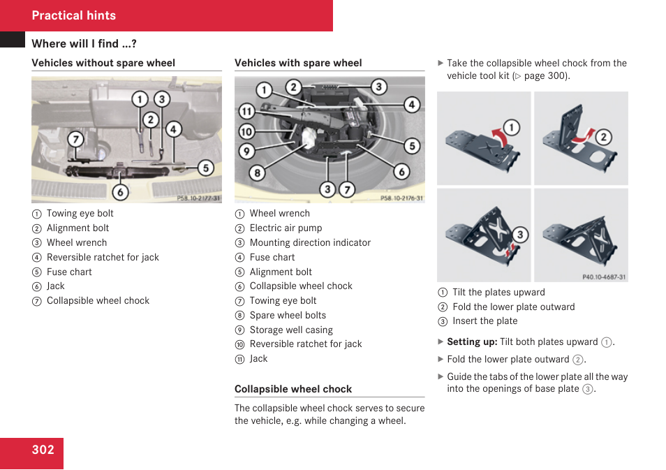 Practical hints | Mercedes-Benz R-Class 2009 Owners Manual User Manual | Page 304 / 412