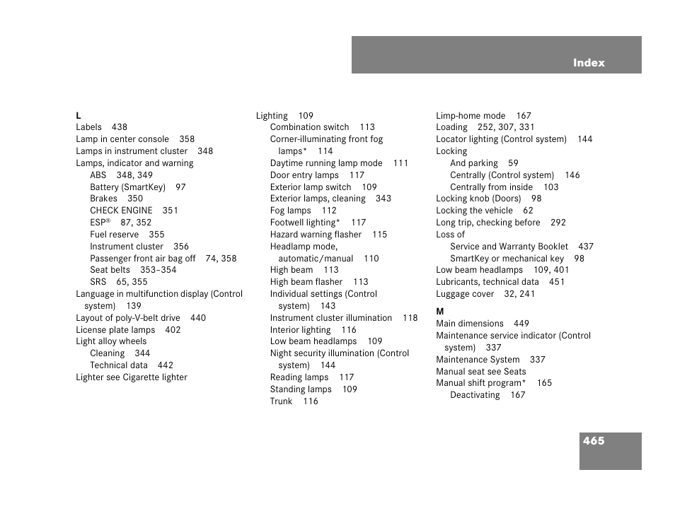 Mercedes-Benz SLK-Class 2008 Owners Manual User Manual | Page 466 / 474