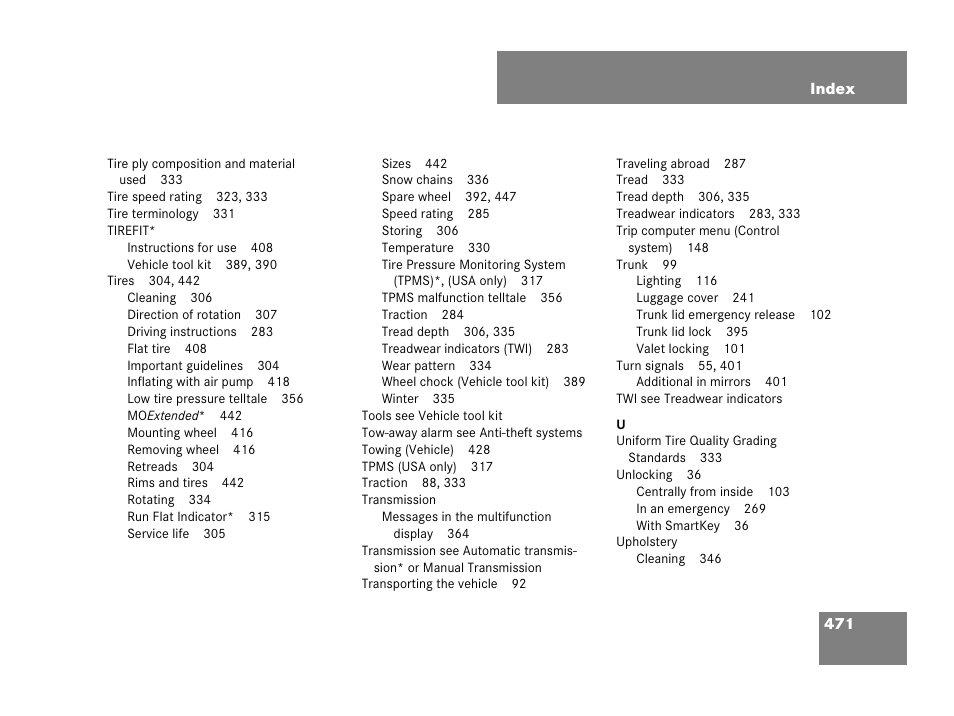 Mercedes-Benz SLK-Class 2008 Owners Manual User Manual | Page 472 / 474