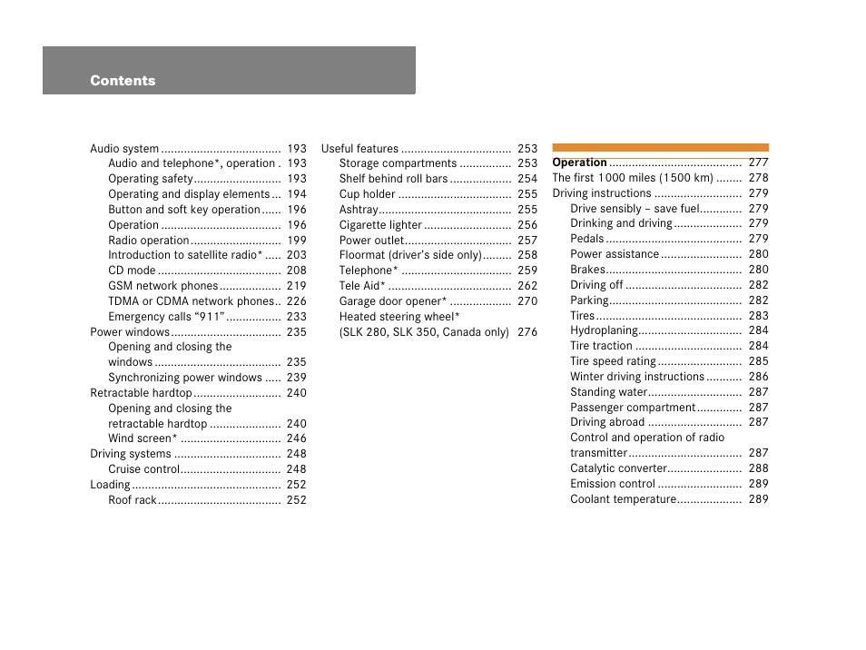 Mercedes-Benz SLK-Class 2008 Owners Manual User Manual | Page 7 / 474