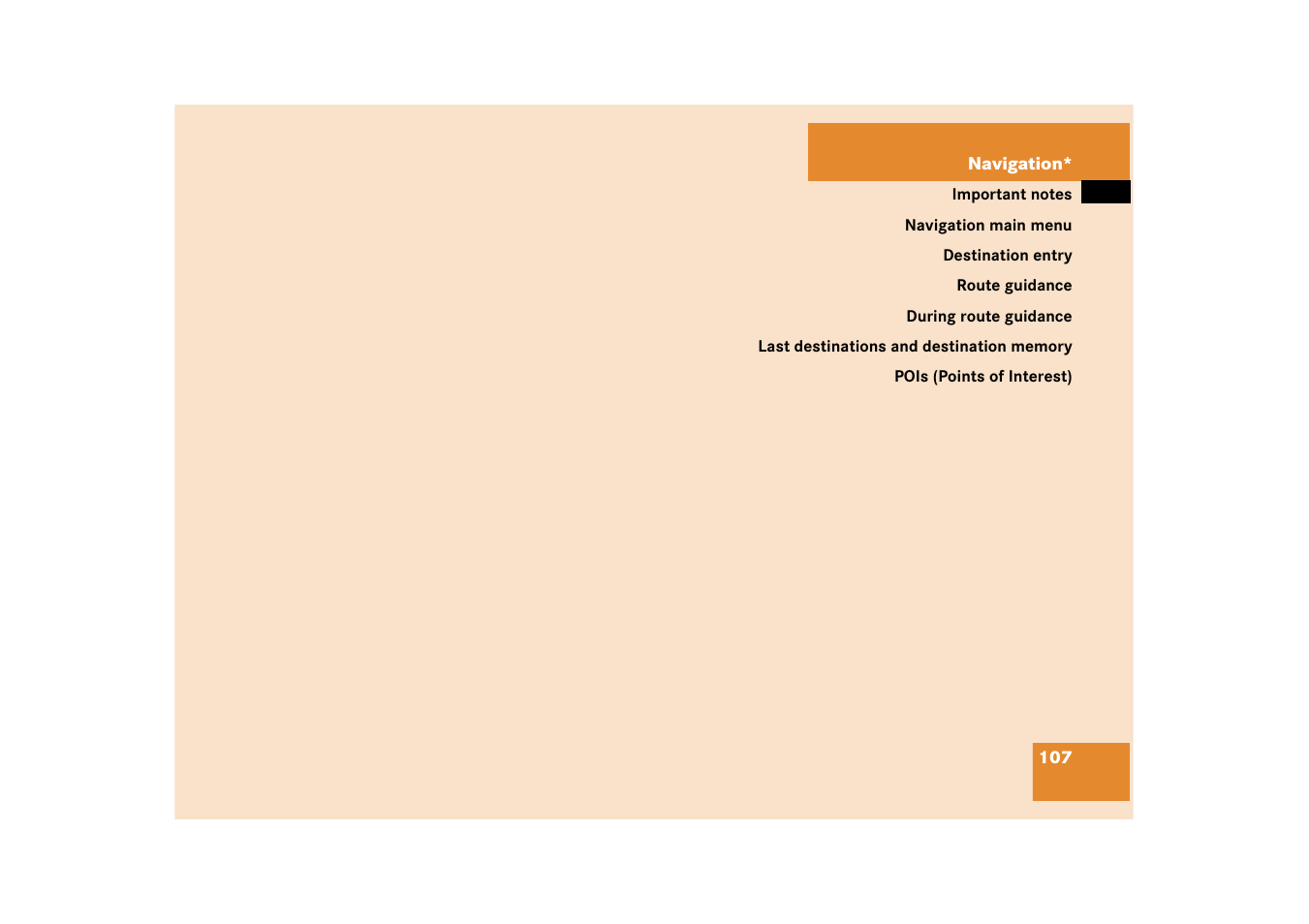 Navigation | Mercedes-Benz SLK-Class 2008 COMAND Manual User Manual | Page 107 / 186
