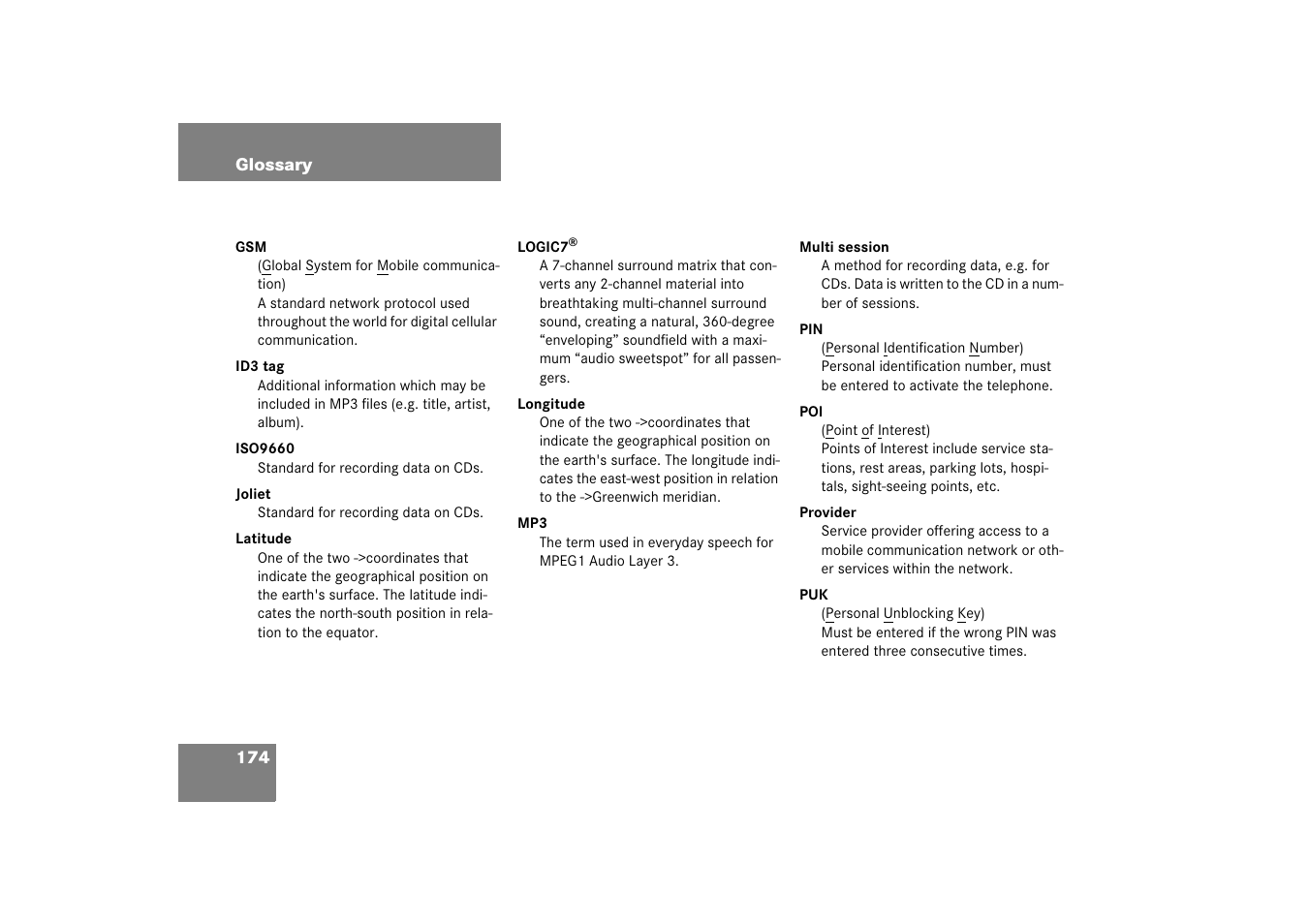 Mercedes-Benz SLK-Class 2008 COMAND Manual User Manual | Page 174 / 186