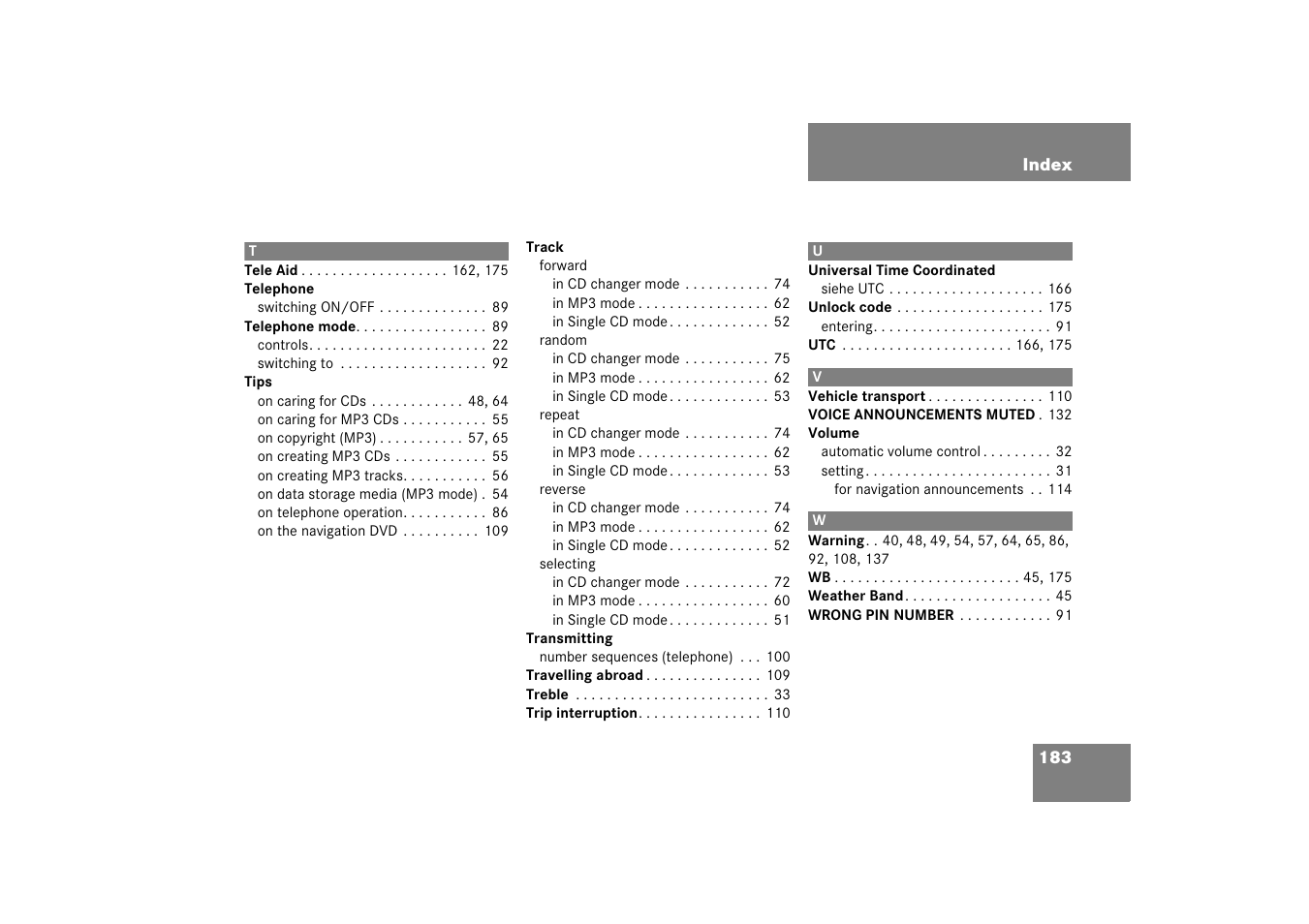 Mercedes-Benz SLK-Class 2008 COMAND Manual User Manual | Page 183 / 186