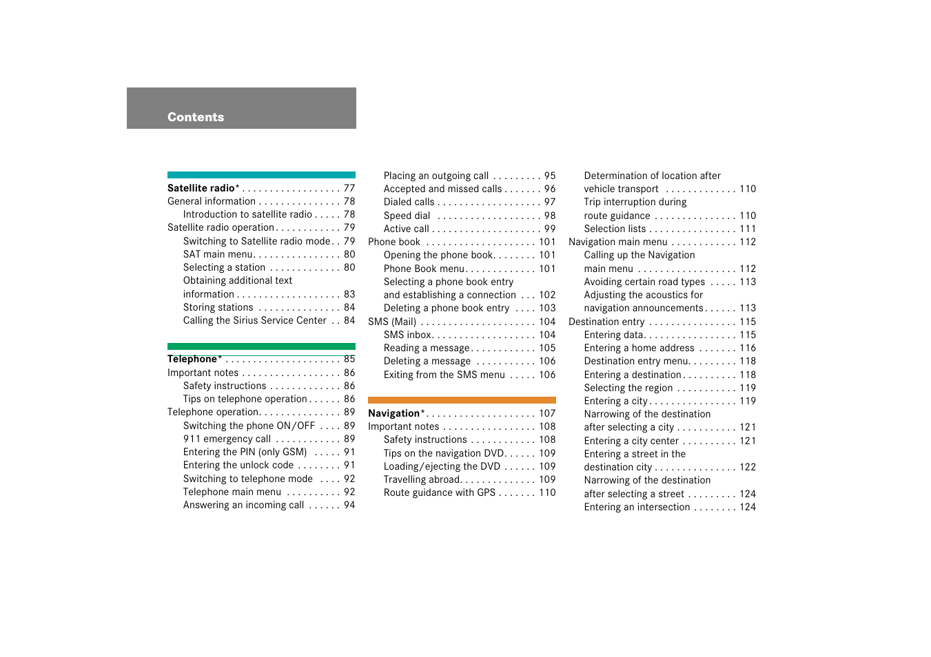 Mercedes-Benz SLK-Class 2008 COMAND Manual User Manual | Page 4 / 186