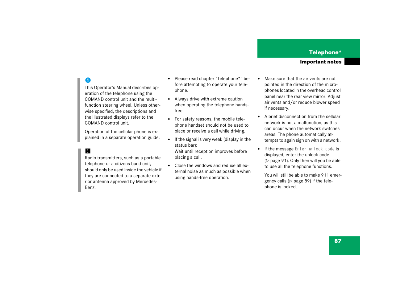 Mercedes-Benz SLK-Class 2008 COMAND Manual User Manual | Page 87 / 186