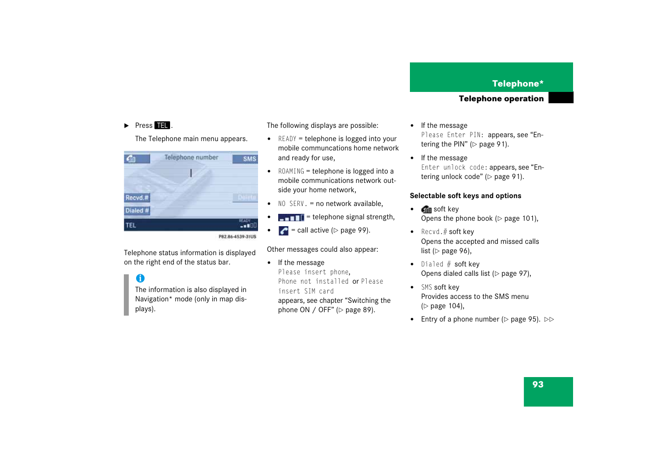Mercedes-Benz SLK-Class 2008 COMAND Manual User Manual | Page 93 / 186