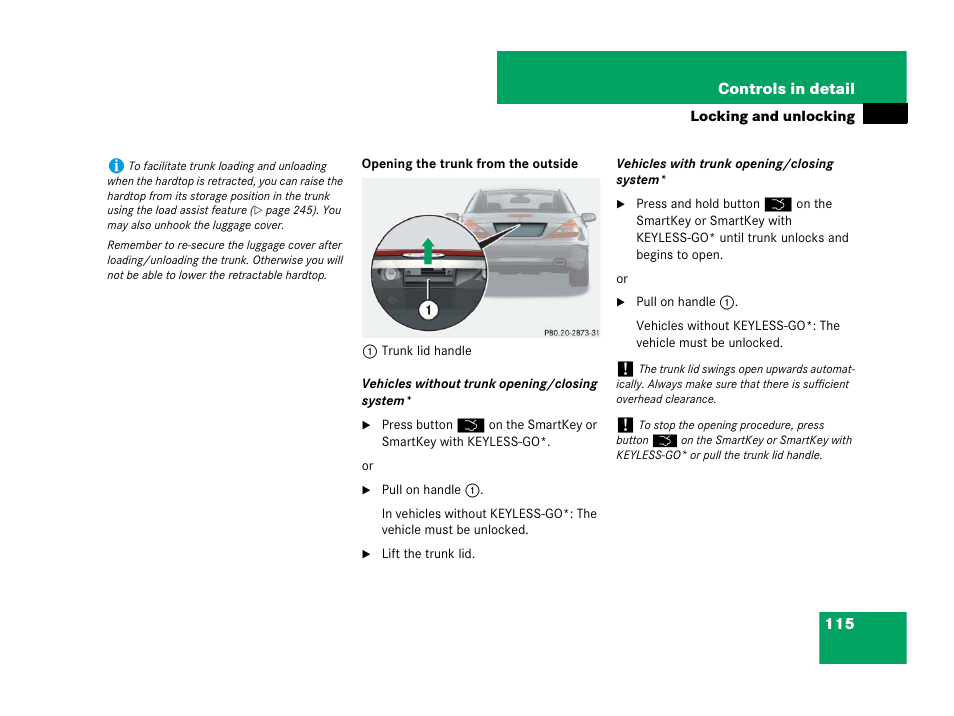 Mercedes-Benz SL-Class 2008 Owners Manual User Manual | Page 116 / 489