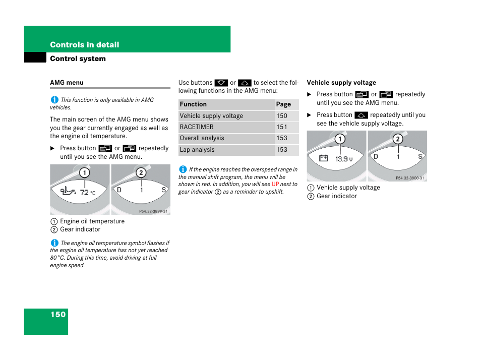 Menus:amg, Amg menu | Mercedes-Benz SL-Class 2008 Owners Manual User Manual | Page 151 / 489