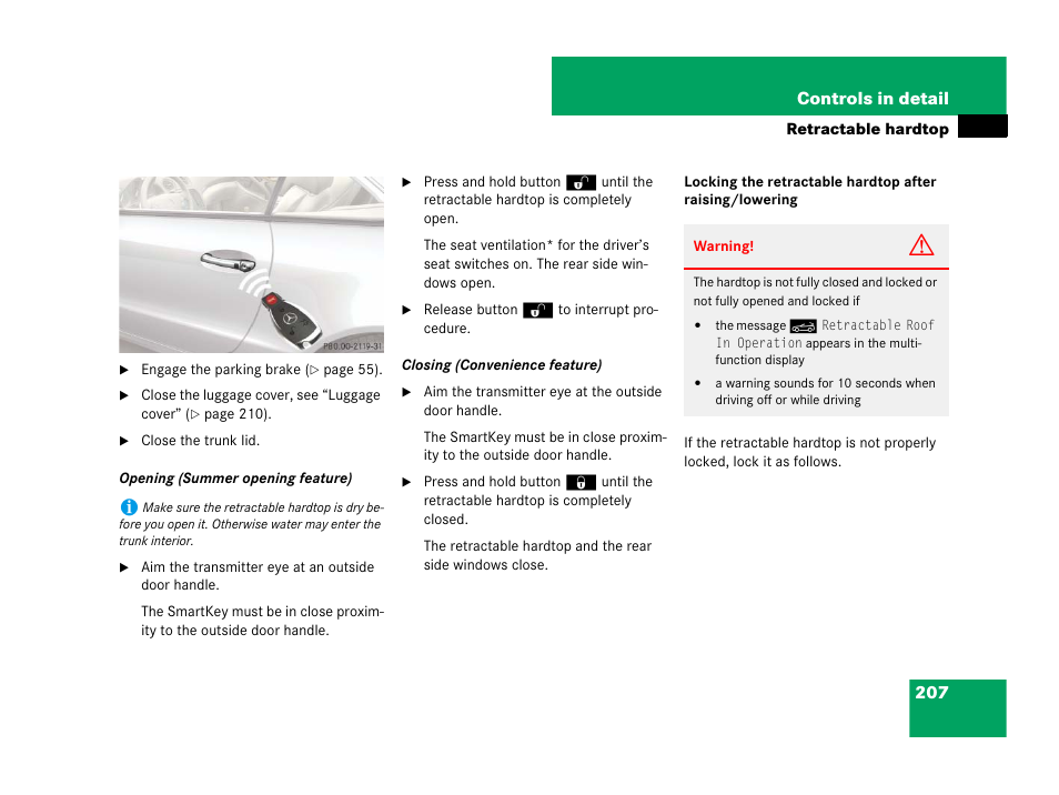 Mercedes-Benz SL-Class 2008 Owners Manual User Manual | Page 208 / 489