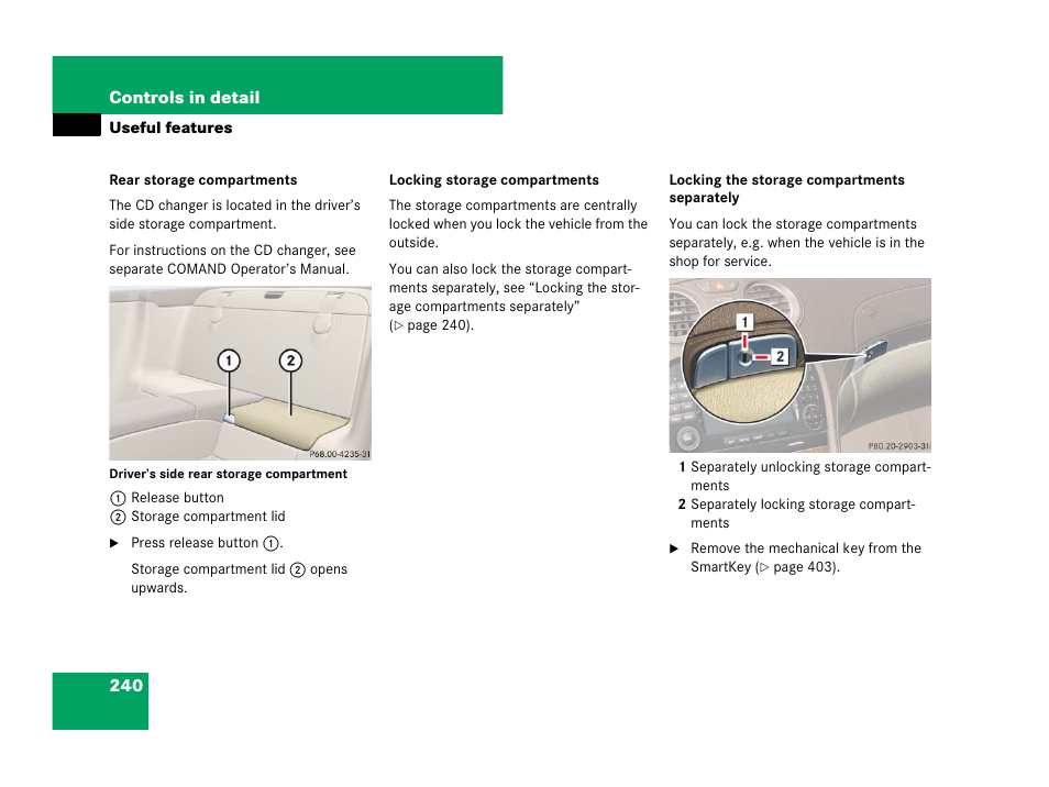 Mercedes-Benz SL-Class 2008 Owners Manual User Manual | Page 241 / 489