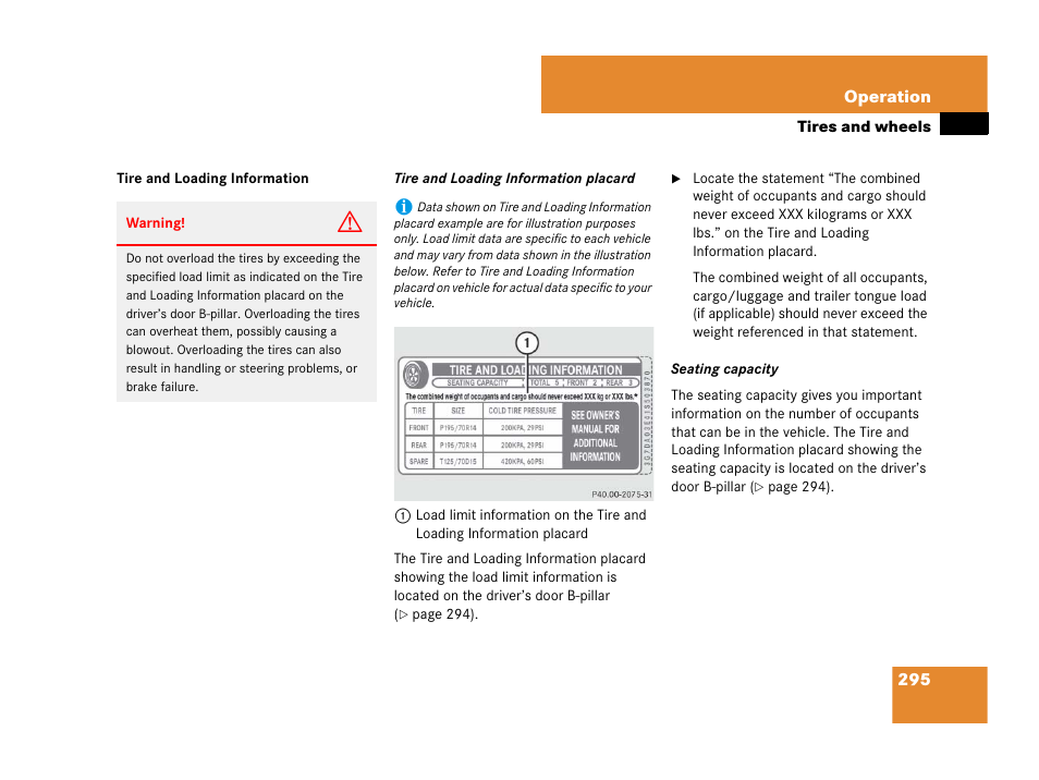 Mercedes-Benz SL-Class 2008 Owners Manual User Manual | Page 296 / 489