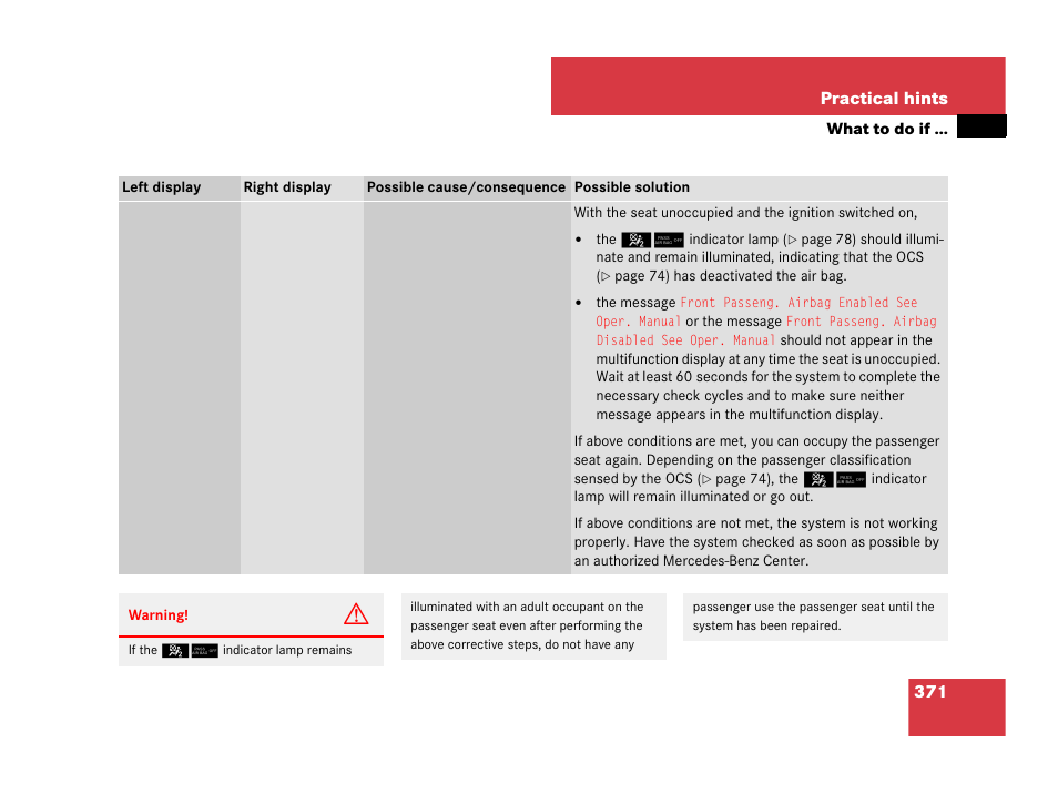 Mercedes-Benz SL-Class 2008 Owners Manual User Manual | Page 372 / 489