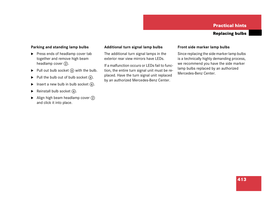 Mercedes-Benz SL-Class 2008 Owners Manual User Manual | Page 414 / 489