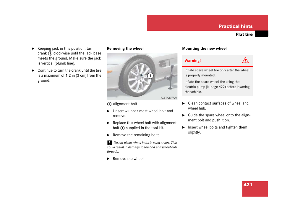 Mercedes-Benz SL-Class 2008 Owners Manual User Manual | Page 422 / 489