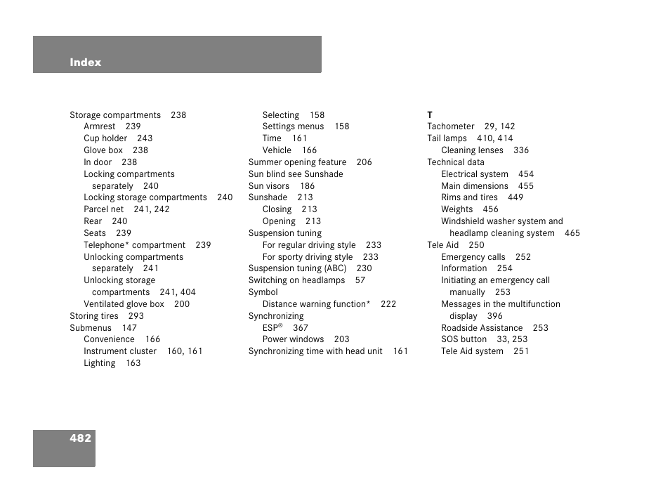 Mercedes-Benz SL-Class 2008 Owners Manual User Manual | Page 483 / 489