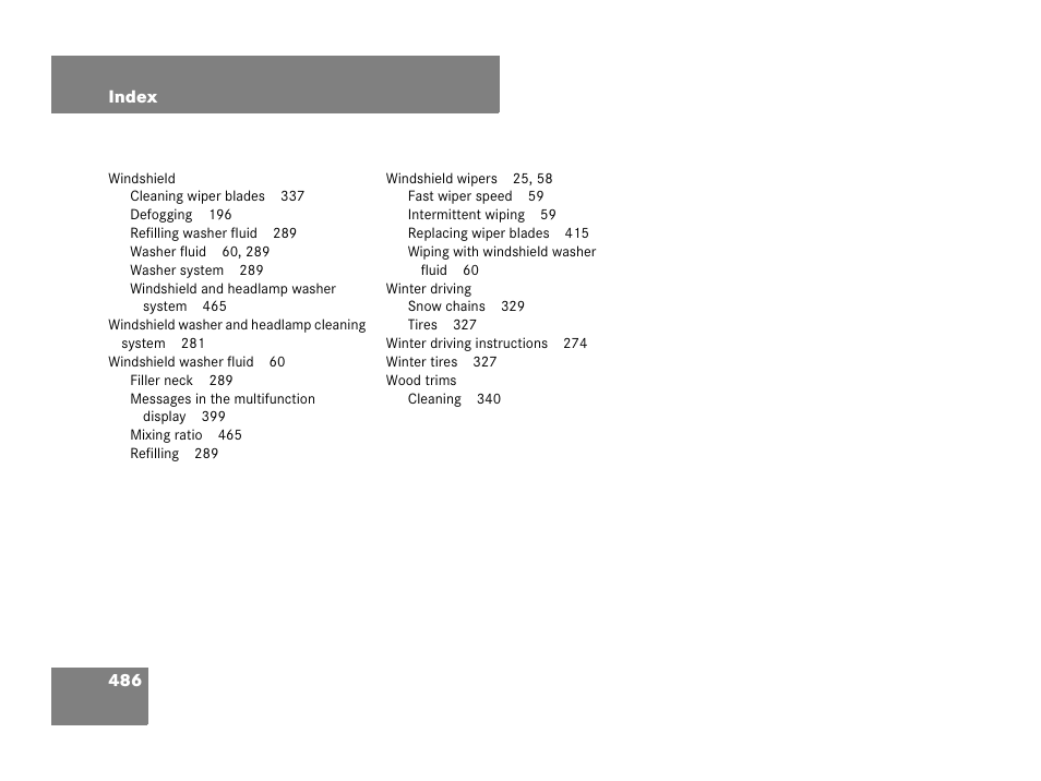 Mercedes-Benz SL-Class 2008 Owners Manual User Manual | Page 487 / 489