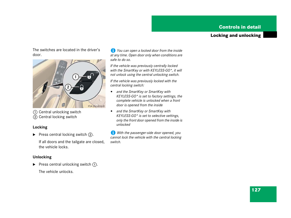 Mercedes-Benz R-Class 2008 Owners Manual User Manual | Page 128 / 569